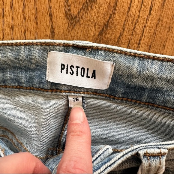 NWT Pistola Arielle Skinny Scissor Cut Hem Jean Raw Hem No Pressure Wash Sz 26 - Picture 9 of 13